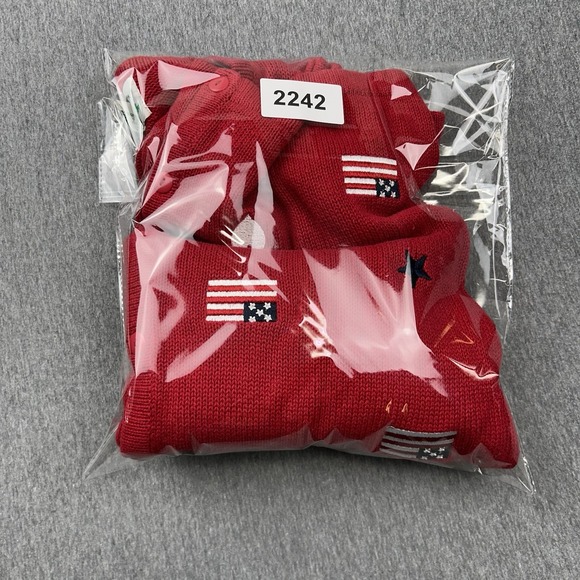 Quacker Factory Cardigan Sweater Womens Medium USA American Flag 4th of July Red - Picture 10 of 10